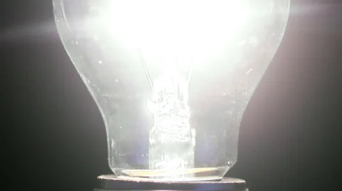 A light bulb being switched off. Stock Footage 51827893