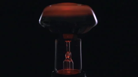 Light bulb on black background. Video stock 54937470