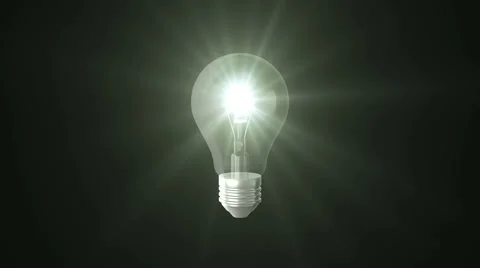 Light bulb on black background 動画素材 67309530