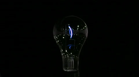 Light Bulb Blue and Red Stock Footage 699151