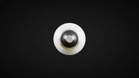 Light Bulb Bottom View Black Background Stock Illustration