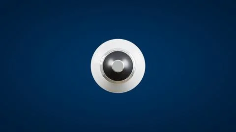 Light Bulb Bottom View Blue Background Stock Illustration