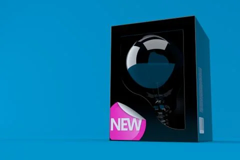 Light bulb in box Stock-Illustration