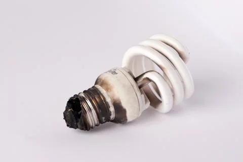 Light Bulb Burned Stock Photos