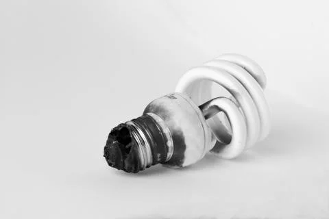 Light Bulb Burned Stock Photos