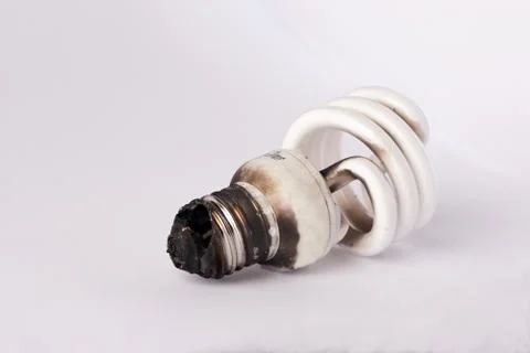Light Bulb Burned Stock Photos