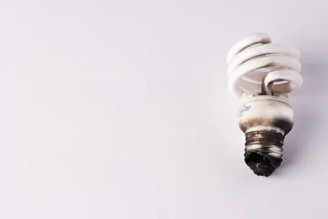Light Bulb Burned Foto stock