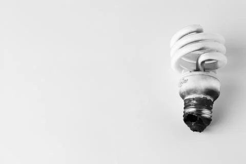 Light Bulb Burned Stock Photos