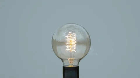 Light bulb burning out, Ultra Slow Motion Stock Footage 86578818