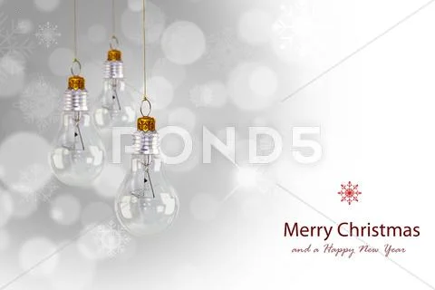 Light bulb christmas decoration Stock Illustration