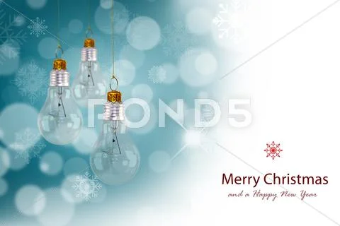 Light bulb christmas decoration Stock Illustration