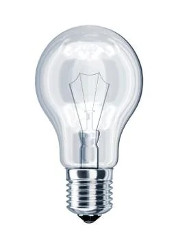 Light bulb classic, on white background. Stock Illustration