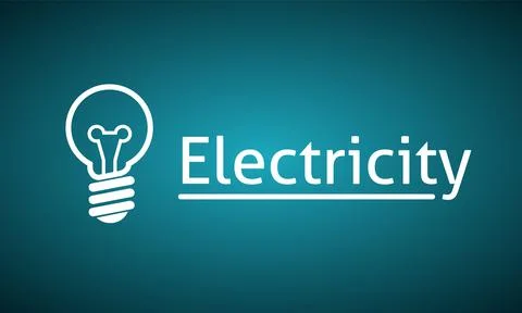 Light Bulb. Clean power Background. electricity image Stock Illustration