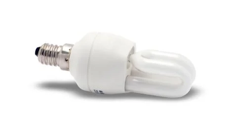 Light bulb with clipping path Foto stock