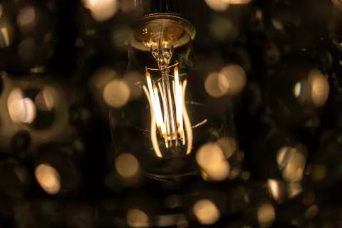 Light Bulb Close Up 스톡 사진
