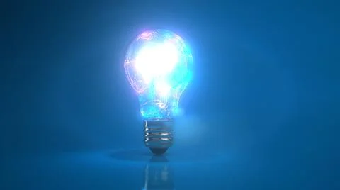 Light Bulb Color Splash Stock Illustration