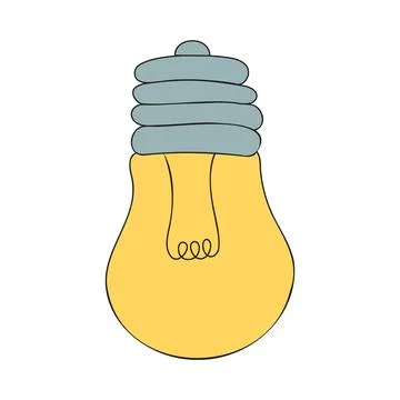 Light bulb colored Иллюстрация
