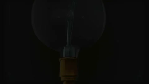 Light bulb with concept of idea. 3D Stock Footage 95663089