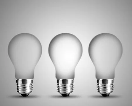 Light bulb concept Stock Photos