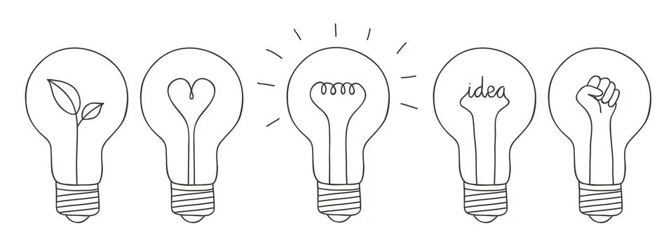 Light bulb concepts Stock Illustration