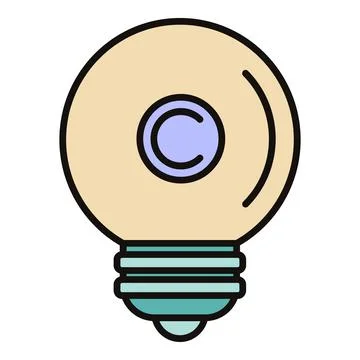 Light bulb with copyright symbol representing idea protection Stock-Illustration