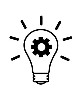 Light bulb, creative idea Stock Illustration