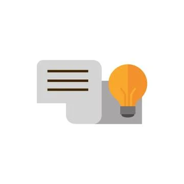 Light bulb creativity work business strategy icon Stock Illustration