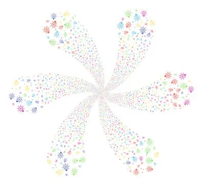 Light Bulb Cycle Bang Stock Illustration