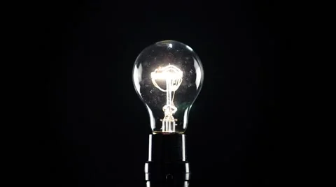 Light Bulb on dimmer Stock Footage 59553554