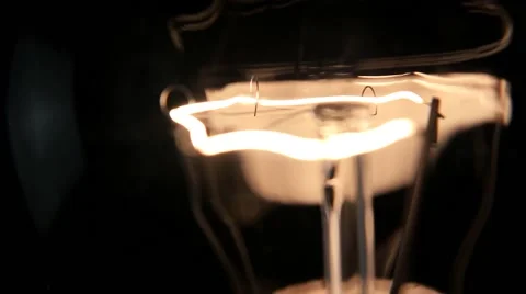Light Bulb on Dimmer Macro Stock Footage 59555105