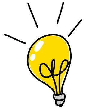 Light bulb doodle Stock Illustration