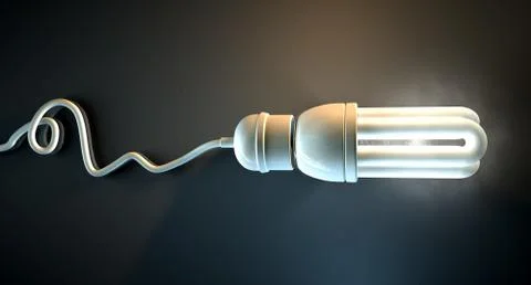 Light bulb dramatic Stock-Illustration
