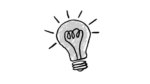 Light bulb drawn whiteboard style, ideal footage to represent the idea Video stock 153092526