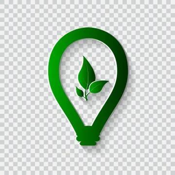 Light bulb eco concept vector illustration Illustrazione stock