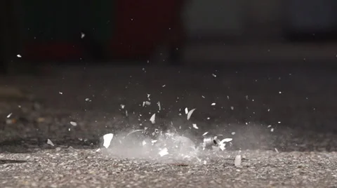 Light Bulb Exploding at 480fps Stock Footage 44266521