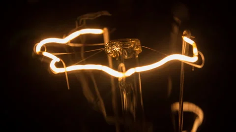 Light bulb filament Stockbeeldmateriaal 32359661