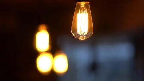Light Bulb Filament SlowMo Stock Footage 87238805