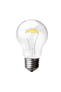 Light bulb on fire Stock Photos