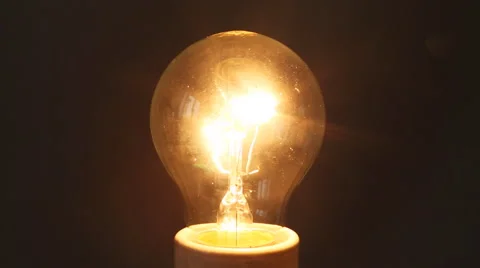 Light bulb flashes rapidly. Switched on and off a few times. Stock Footage 59643718
