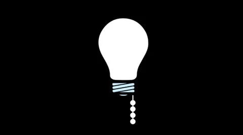 Light Bulb Flashing On and Off. Changing Background. 스톡 동영상 24865676
