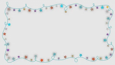 Light bulb flashing string frame and border with copy space party, Christma.. Stock Footage 242701821