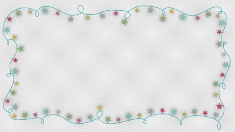 Light bulb flashing string frame and border with copy space party, Christma.. Stock Footage 242702176