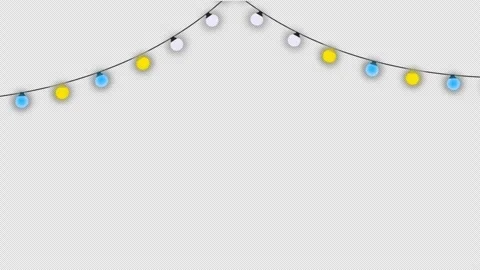 Light bulb flashing string frame and border with copy space party, Christma.. Stock Footage 257325991