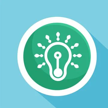 Light Bulb flat icon vector illustration logo template Stock Illustration