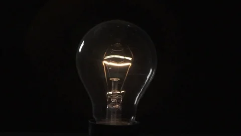 Light bulb flickering. Stock Footage 72607621