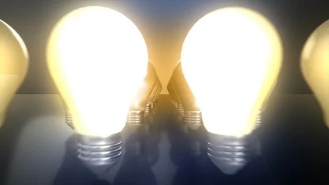 Light bulb Fly-by Stock Footage 86414840