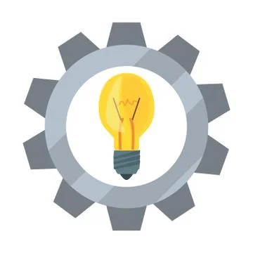 Light bulb gear tool Ilustración de archivo