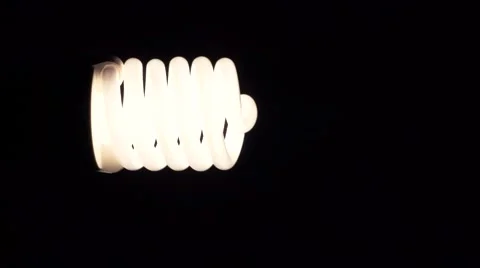 Light bulb glowing in dark Stock Footage 67615169