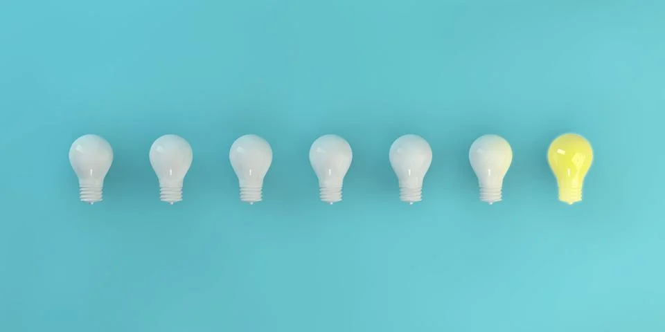Light Bulb Glowing Stock Illustration