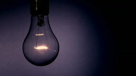 Light bulb grunge flicker 1 Stock Footage 323926